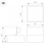 Светильник DL-GRIGLIATO-S90x90-12W Day4000 (WH, 90 deg, 230) (Arlight, IP40 Металл, 3 года) Arlight 38335