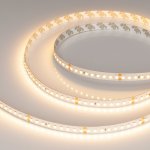 Лента RT-A144-10mm 24V Warm2700 (7.7 W/m, IP20, 2835, 5m) (Arlight, высок.эфф.200 лм/Вт) Arlight 38781
