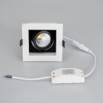 Светильник CL-SNODO-LUM-S102x102-9W Warm3000 (WH-BK, 38 deg) (Arlight, IP20 Металл, 3 года) Arlight 38832