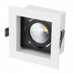 Светильник CL-SNODO-LUM-S102x102-9W Day4000 (WH-BK, 38 deg) (Arlight, IP20 Металл, 3 года) Arlight 39275