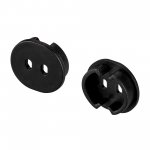 Заглушка ARH-ROUND-D20-DUAL BLACK с отверстием (Arlight, Пластик) Arlight 39302