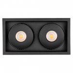 Светильник CL-SNODO-LUM-S148x80-2x9W Warm3000 (BK, 45 deg) (Arlight, IP20 Металл, 3 года) Arlight 39325