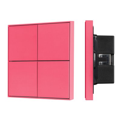 INTELLIGENT ARLIGHT Кнопочная панель KNX-304-23-IN Rose Red (BUS, Frame) (IARL, IP20 Металл, 2 года) Arlight 39668 INTELLIGENT ARLIGHT Кнопочная панель KNX-304-23-IN Rose Red (BUS, Frame) (IARL, IP20 Металл, 2 года) Arlight 39668