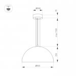Светильник SP-RESTO-HANG-R500-30W Warm3000 (BK, 100 deg, 230V) (Arlight, IP20 Металл, 3 года) Arlight 39699