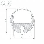 Профиль ARH-ROUND 040645 Arlight