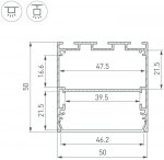 Профиль для светодиодной ленты LINE-S 041839 Arlight