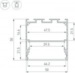 Профиль для светодиодной ленты LINE-S 041840 Arlight