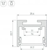 Профиль для светодиодной ленты SL-LINE 043110 Arlight