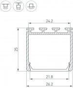 Профиль для светодиодной ленты PLS-LOCK 044847 Arlight