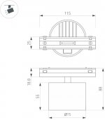 Трековый светильник 45001 Arlight