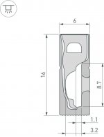 Профиль для светодиодной ленты WPH 045842 Arlight