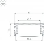Профиль для светодиодной ленты FLOOR 046413 Arlight