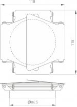 Шторки кашетирующие CALIPSO 046760 Arlight