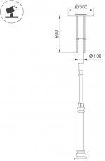 Наземный светильник SHADL 052472 Arlight