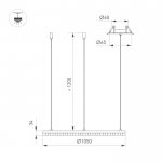 Подвесной светильник DIAMOND 054489 Arlight