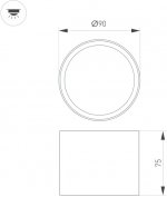 Точечный светильник BISCOTTO 055025 Arlight