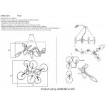 Светильник Crystal lux ARMONICA SP8 BLACK/BRASS V2