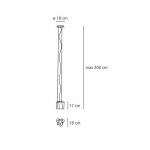 Подвесной светильник Artemide 0648020A Logico Sospensione