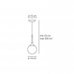 Светильник Artemide 1045010A Castore Sospensione 