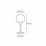 Торшеры / Настольные лампы Artemide 1050010A Castore Tavolo 