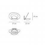 Настенный светильник бра Artemide 1240020A PIRCE HALO 