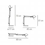 Настольная лампа Artemide A011900 Tolomeo