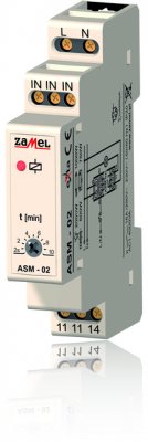 Zamel Таймер лестничный 2с-10мин 16А с функц. антиблокировки IP20 на DIN рейку (ASM-02) Zamel Таймер лестничный 2с-10мин 16А с функц. антиблокировки IP20 на DIN рейку (ASM-02)