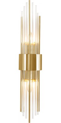 Crystal lux ATENTO AP2 BRASS/TRANSPARENTE