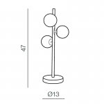 Настольная лампа Azzardo Sybilla 3 table AZ2103