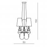 Подвесная люстра Azzardo Baroco 3 pendant AZ2163