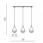 Подвесной светильник Azzardo Cecilia 3 line AZ2173