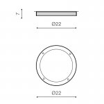 Накладной светильник Azzardo Fano R AZ2187