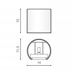 Настенный светильник Azzardo Leticia 2 LED AZ2188