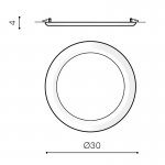 Встраиваемый светильник Azzardo Linda 30 AZ2250