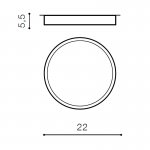 Накладной светильник  Azzardo Monza R 22 AZ2262