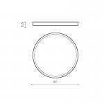 Накладной светильник  Azzardo Monza R 40 AZ2266