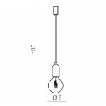 Подвесной светильник Azzardo Volta 1 AZ2384