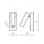 Настенный светильник Azzardo Angus AZ2446