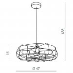 Подвесная люстра Azzardo Fan pendant AZ2532