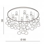 Потолочная люстра Azzardo Luvia 80 AZ2542