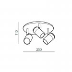 Спот Azzardo Noemie 3 round AZ2556