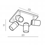 Спот Azzardo Noemie 4 AZ2557