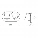 Настенный светильник Azzardo Ramona 2 Switch AZ2563