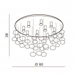 Потолочная люстра Azzardo Luvia D80 AZ2571