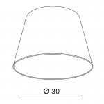 Абажур Azzardo Shade ZF 30 AZ2586