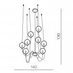 Подвесная люстра Azzardo Conflux 6 AZ2639