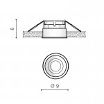 Встраиваемый светильник Azzardo Torres GU10 AZ2683