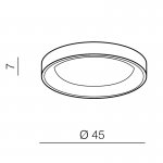 Потолочный светильник Azzardo Silvam 45 AZ2697