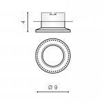 Встраиваемый светильник Azzardo Adamo Midst Diamond AZ2740