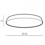 Накладной светильник  Azzardo Cortona 55 3000K AZ2745